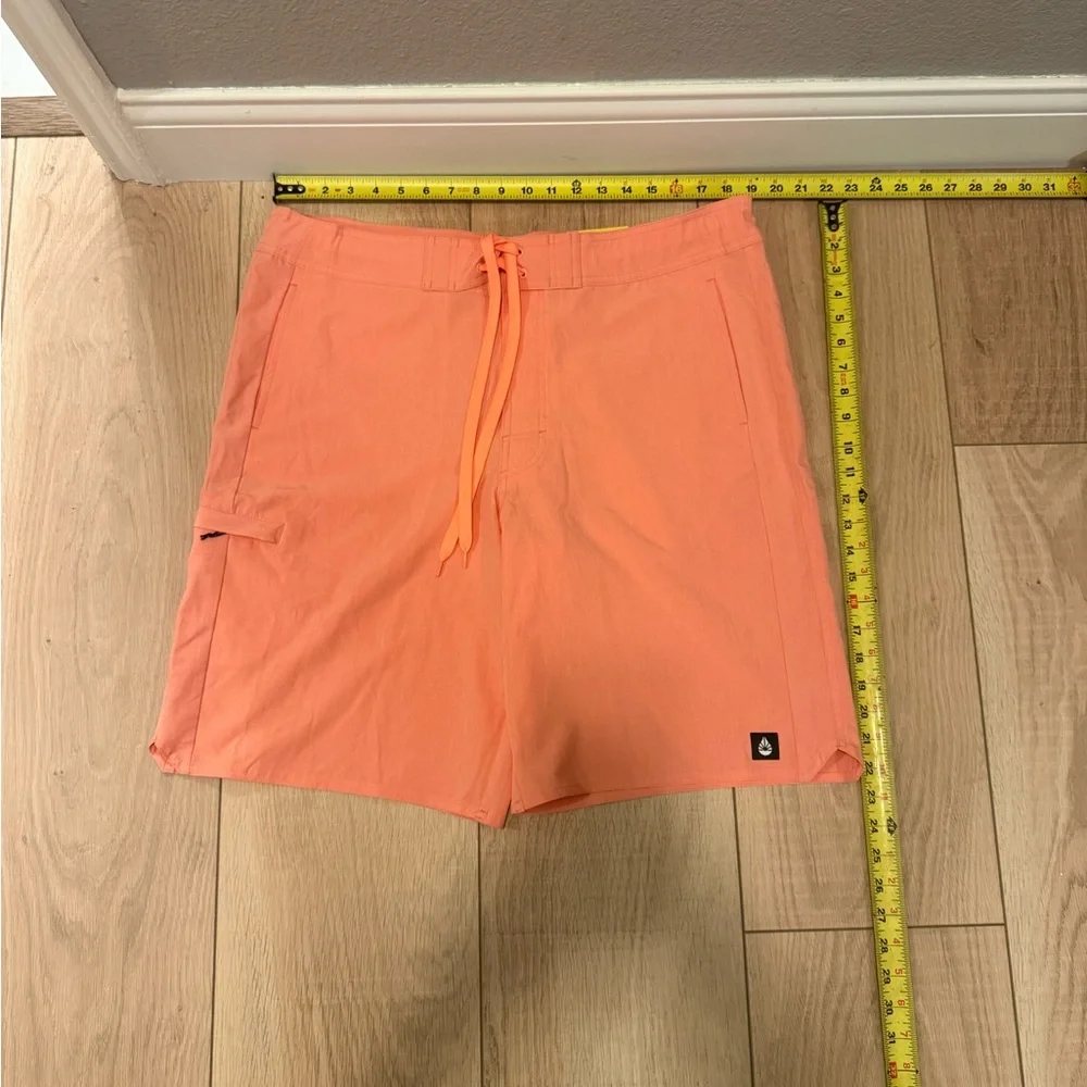 🩳♥️🔥 NWT O’Rageous Men’s Swim Trunks Size L Coral Orange Board Shorts Beach